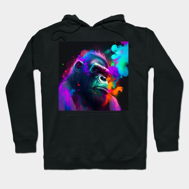 Psychadellic Gorilla 01 Hoodie by beefyart